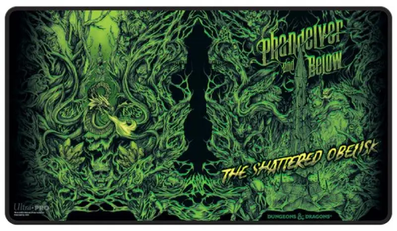 Phandelver Campaign Black Stitched Playmat Featuring