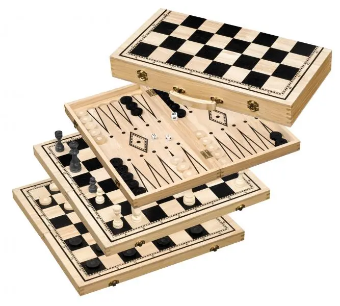 Philos Chess-Backgammon-Checkers Set