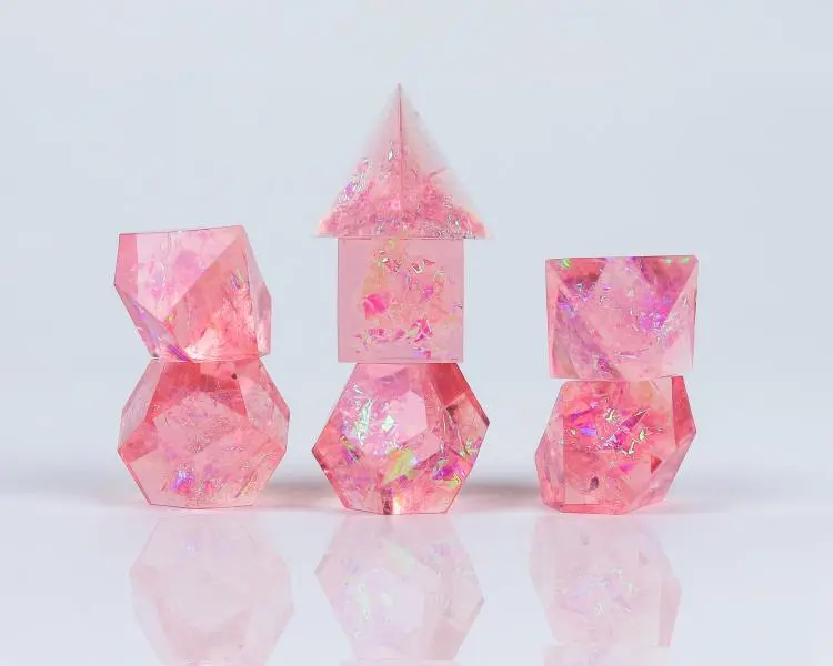 Pink Cloak and Dagger Poly 7 Set - Sirius Dice