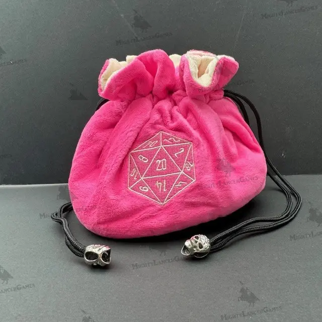Pink Large Dice Sack - Mystery Dice Goblin