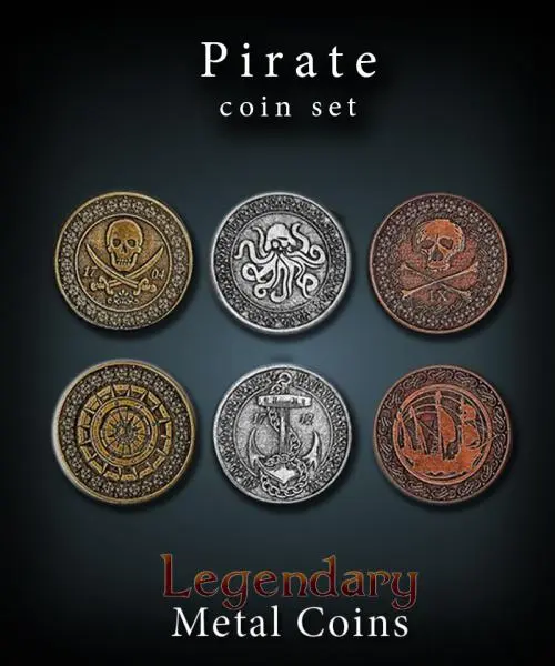 Pirate Coin Set Legendary Metal Coins
