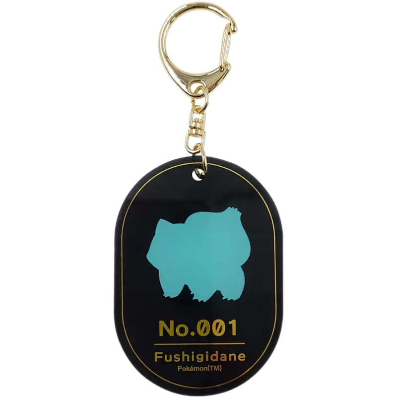 Pokemon Center Japan - 0001 Bulbasaur Foil Stamp Acrylic Charm/Keychain