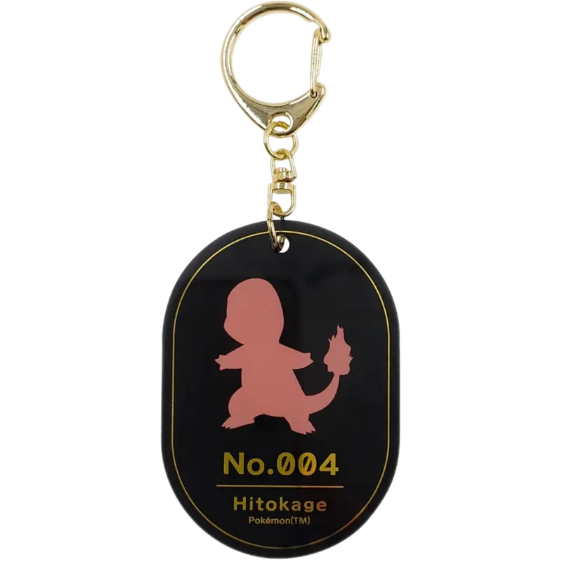 Pokemon Center Japan - 0004 Charmander Foil Stamp Acrylic Charm/Keychain