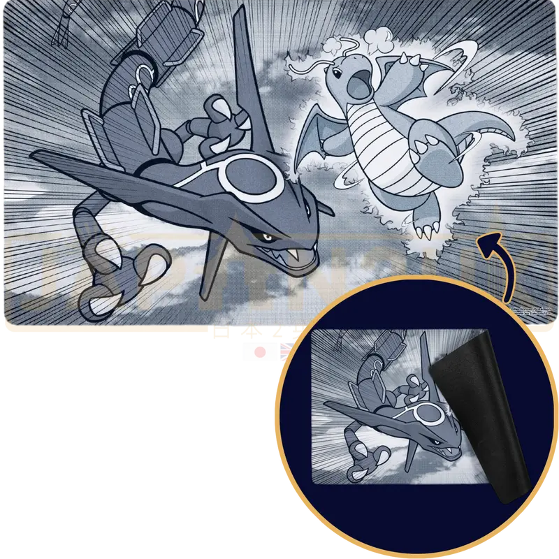 Pokemon Center Japan - Dragonite & Rayquaza Collide Playmat