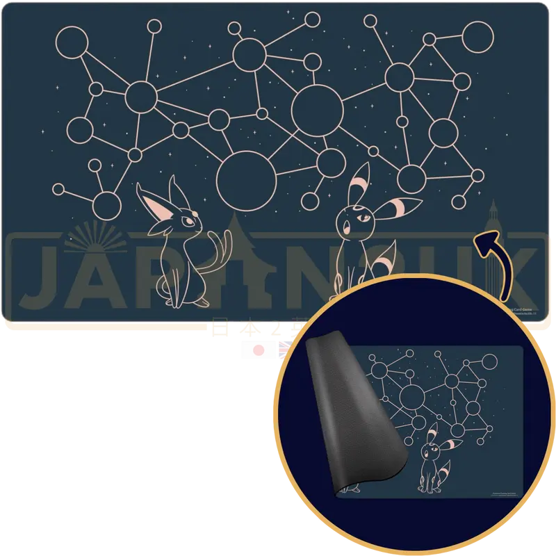 Pokemon Center Japan - Espeon & Umbreon Starry Constellations Playmat