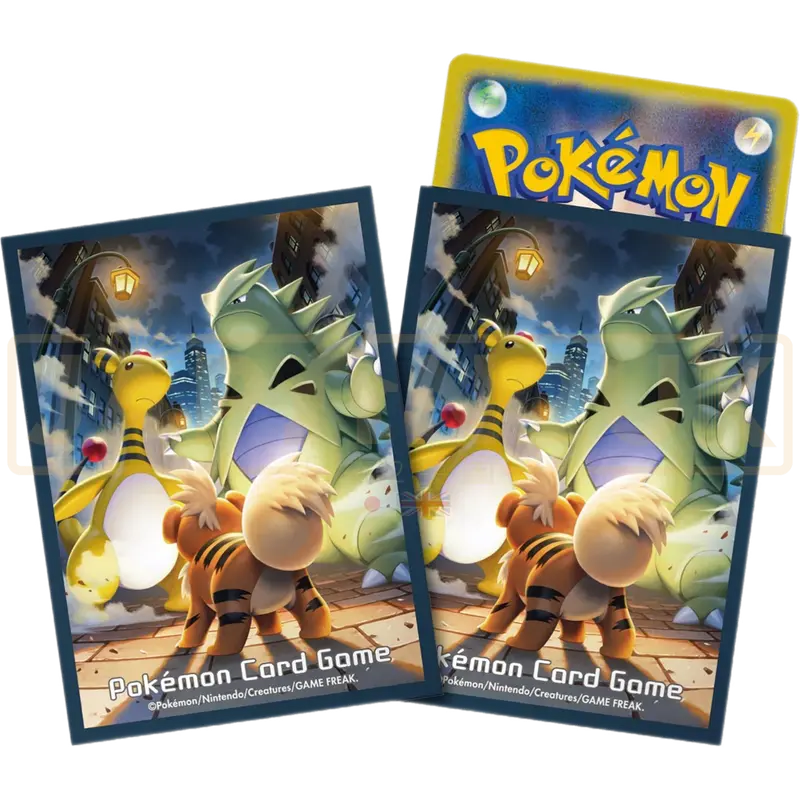 Pokemon Center Japan - Growlithe, Tyranitar & Ampharos Card Sleeves Pack
