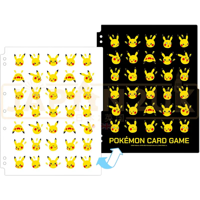 Pokemon Center Japan - Pikachu & Thunder Binder Refill Pages Pack