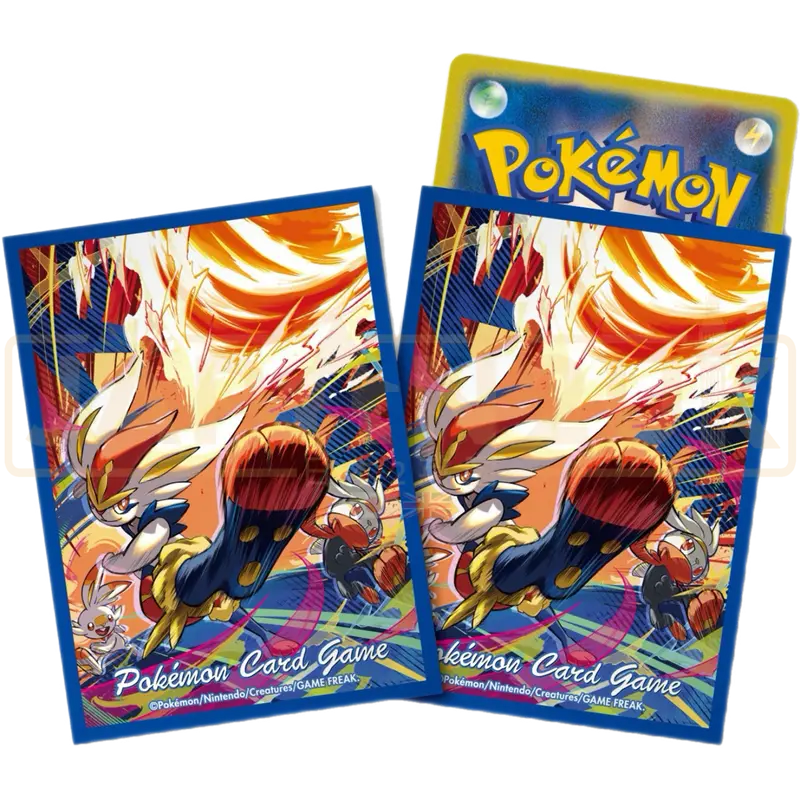 Pokemon Center Japan - Scorbunny, Raboot & Cinderace Card Sleeves Pack