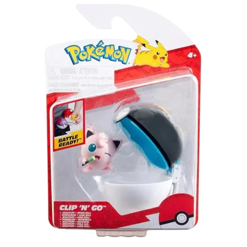 Pokémon Clip 'N' Go Jigglypuff & Moon Ball Figure Set