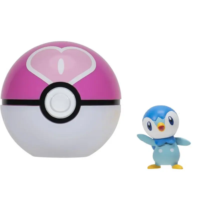Pokémon Clip 'N' Go Piplup & Love Ball Figure Set