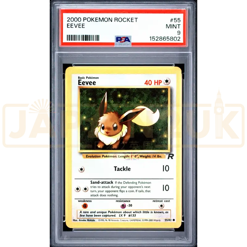 Pokemon Eevee Team Rocket 55/82 English Graded Card PSA 9 #152865802