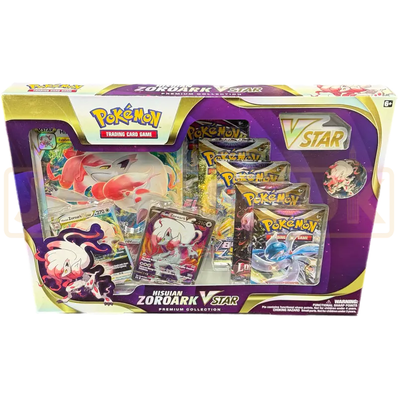 Pokemon Hisuian Zoroark Vstar Premium Collection Box
