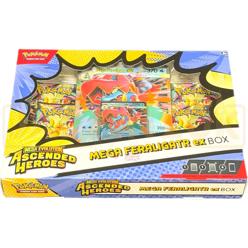 Pokemon Mega Evolution Ascended Heroes Mega Feraligatr ex Collection Box