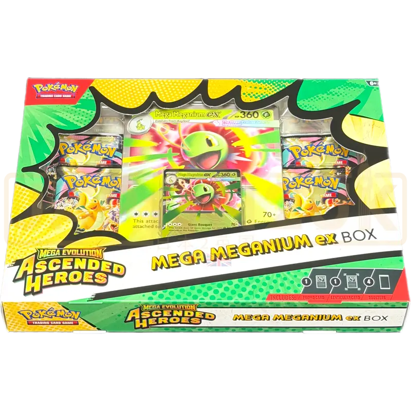 Pokemon Mega Evolution Ascended Heroes Mega Meganium ex Collection Box