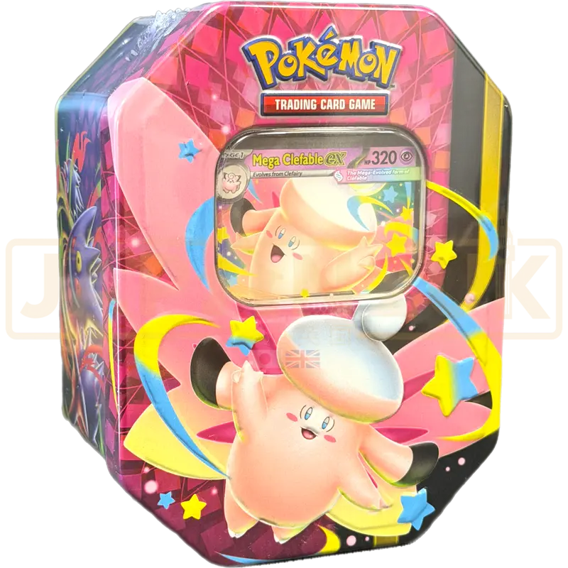 Pokemon Mega Moonlit Mega Clefable ex English Tin