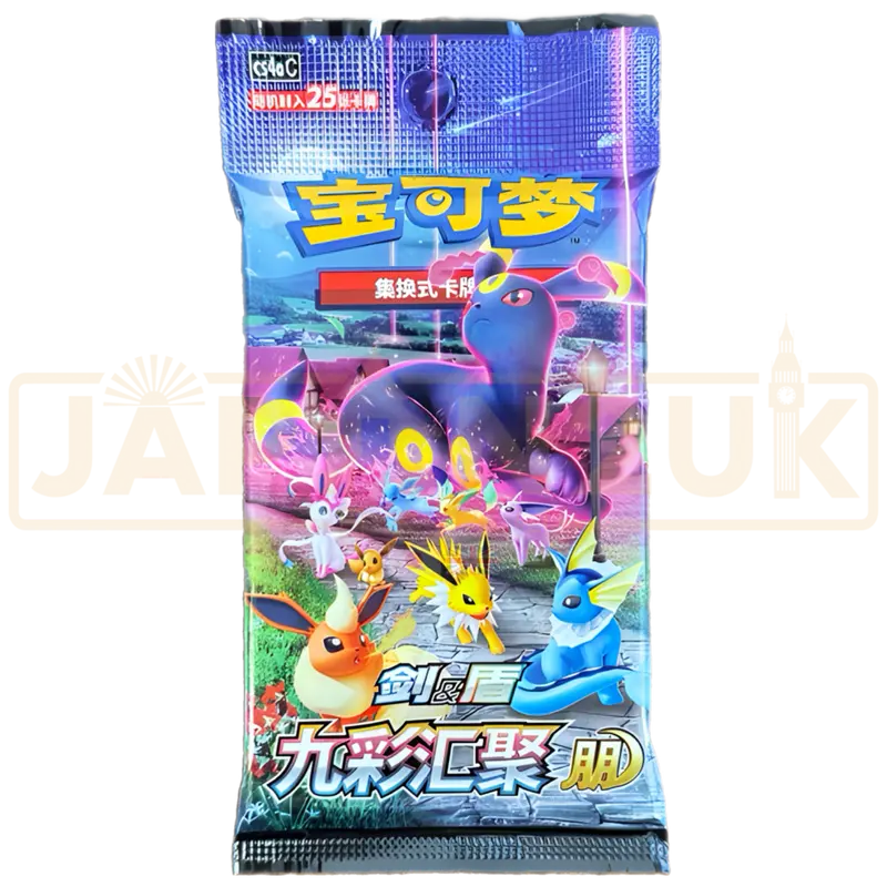 Pokemon Nine Colors Gathering Eevee Heroes cs4a C Simplified Chinese Jumbo Booster Pack