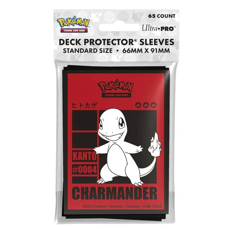 Pokémon TCG Charmander Kanto Deck Sleeves 65ct