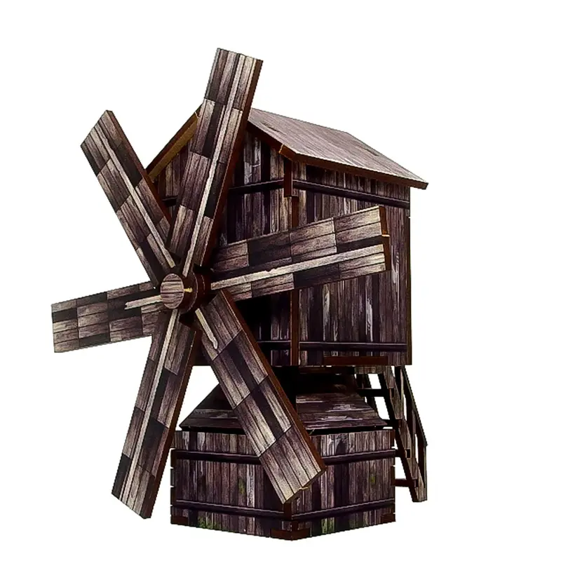 Pre-Painted WW2 Ostfront Village Windmill – 28–30mm Tabletop Scenery