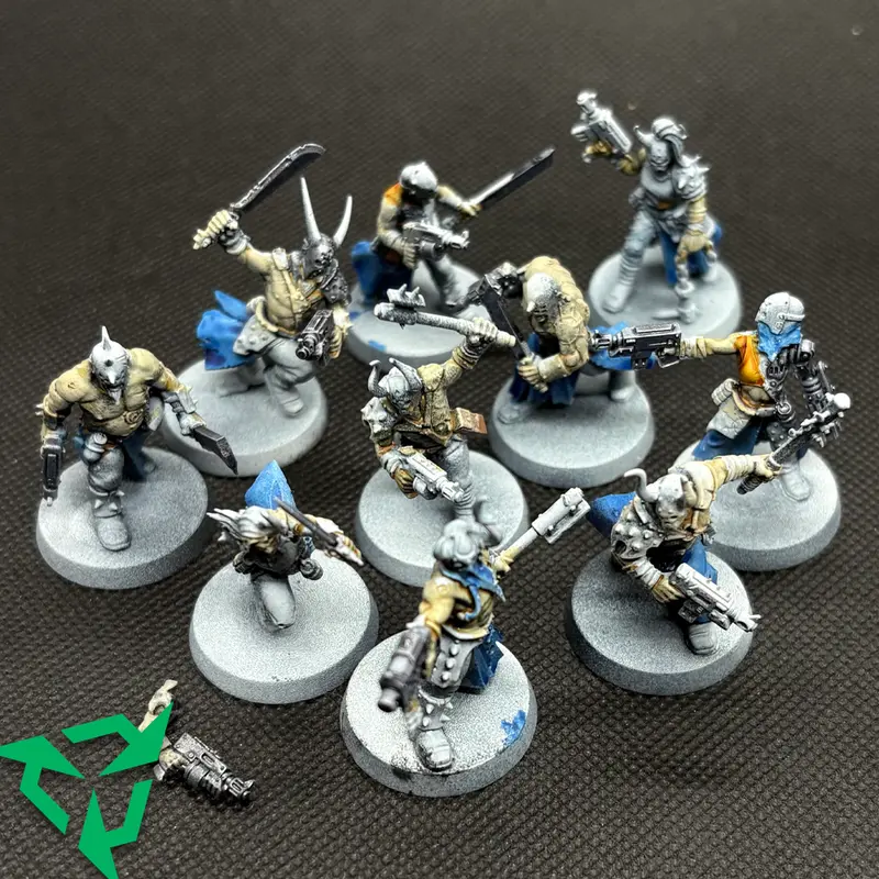 Preloved Chaos Cultists - Part Painted