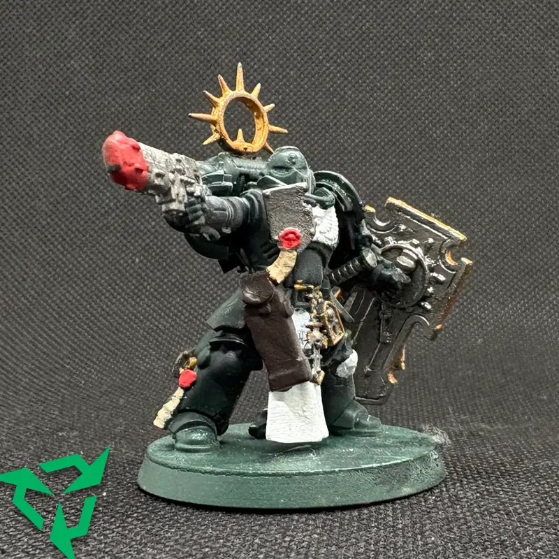 Preloved Space Marine Lieutenant w/ Storm Shield