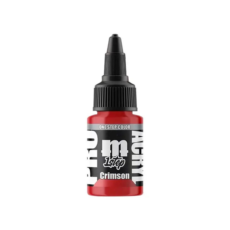 Pro Acryl 1 Step Crimson | Water-Based Acrylic Paint 22ml