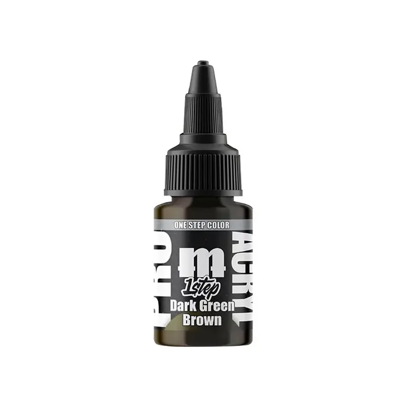 Pro Acryl 1 Step Dark Green Brown | Water-Based Acrylic Paint 22ml