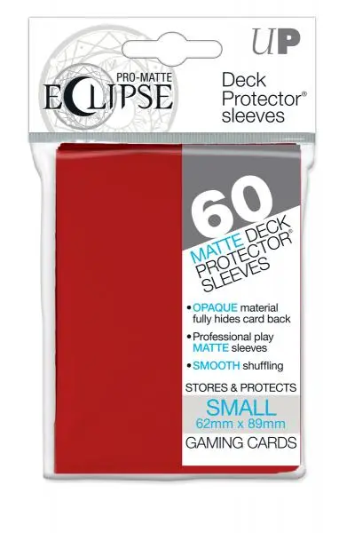 Pro Matte Small Deck Protectors (60ct) - Apple Red [ Pre-order ]