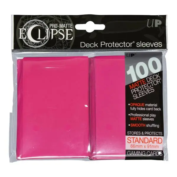 Pro Matte Standard Deck Protectors (100ct) - Hot Pink [ Pre-order ]
