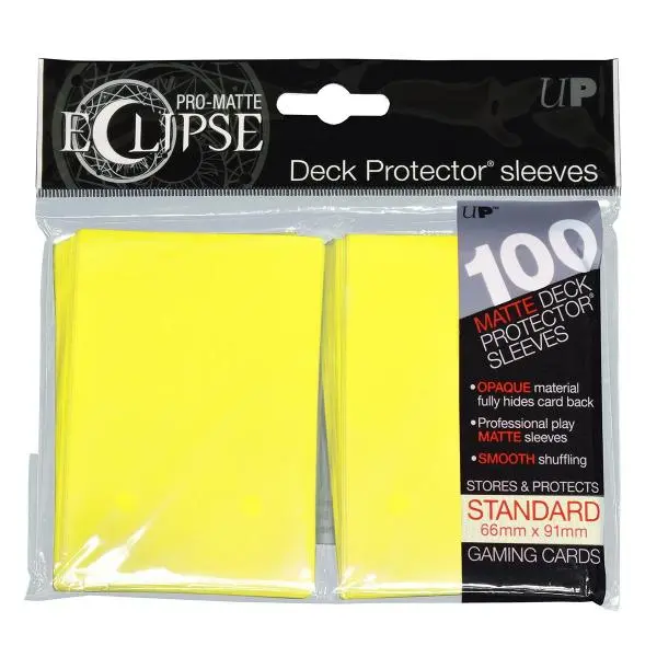 Pro Matte Standard Deck Protectors (100ct) - Lemon Yellow [ Pre-order ]