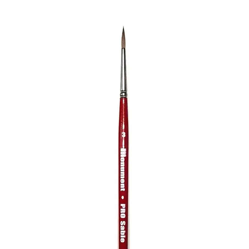 PRO Sable Paint Brush Round 3 - Monument Hobbies