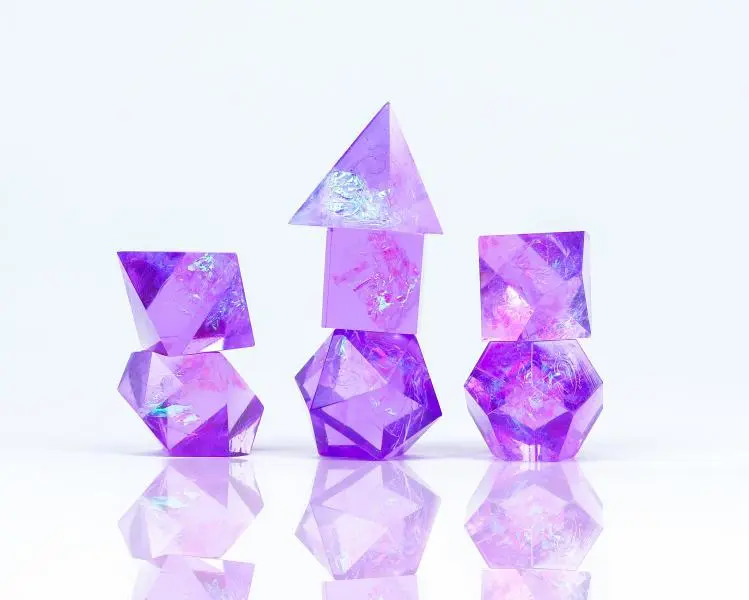 Purple Cloak and Dagger Poly 7 Set - Sirius Dice