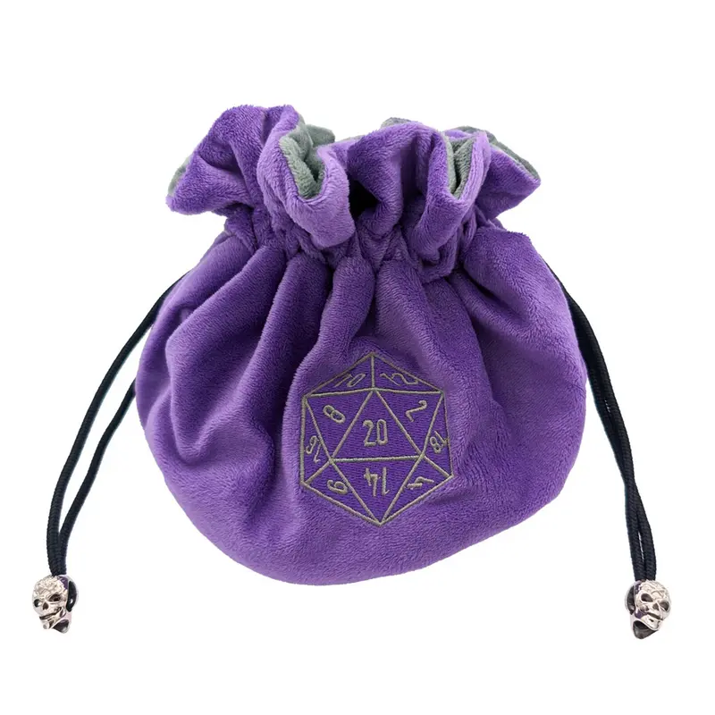 Purple Large Dice Sack - Mystery Dice Goblin