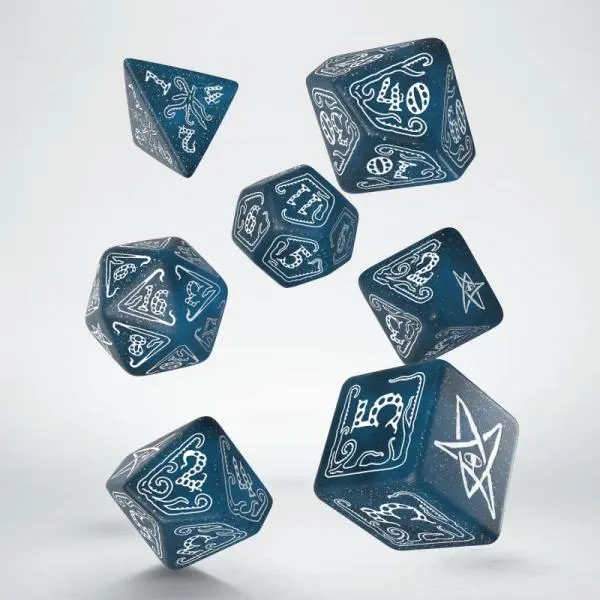 Q-Workshop Call of Cthulhu Abyssal & White Dice Set
