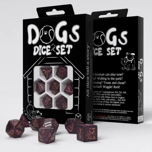 Q-Workshop Dogs Dice Set Luna