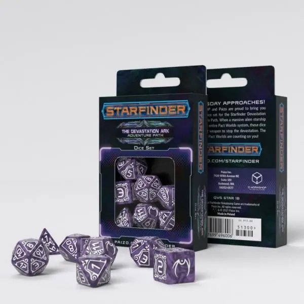 Q-Workshop Starfinder Devastation Ark Dice Set