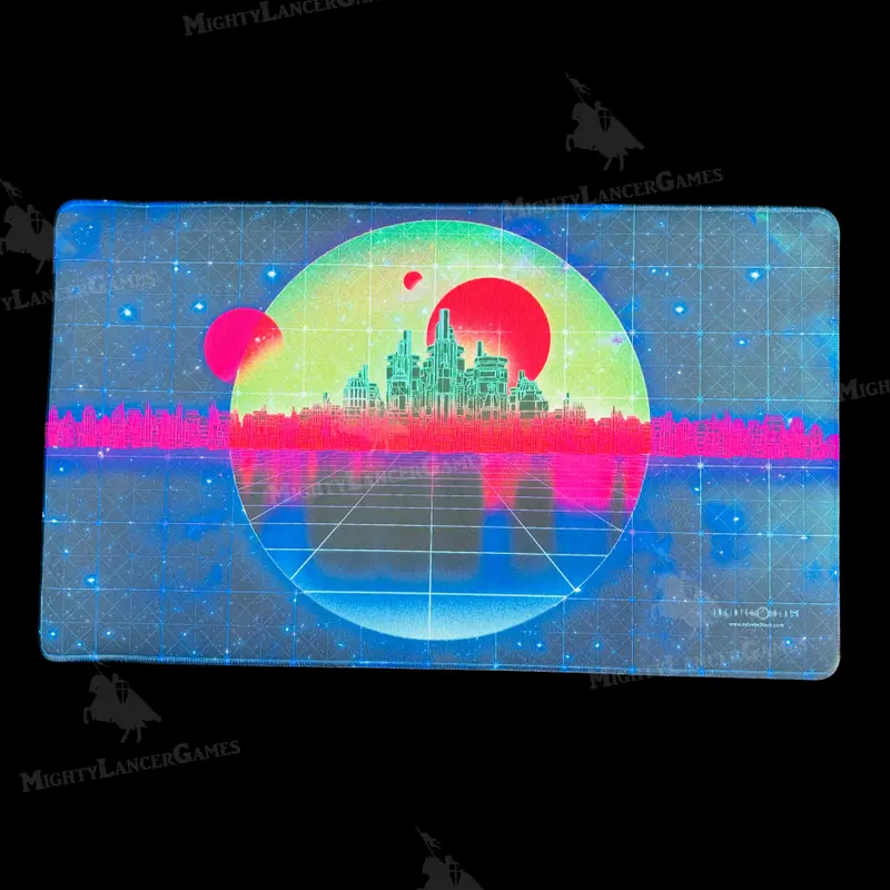 Retrowave Forest Playmat - 1UP