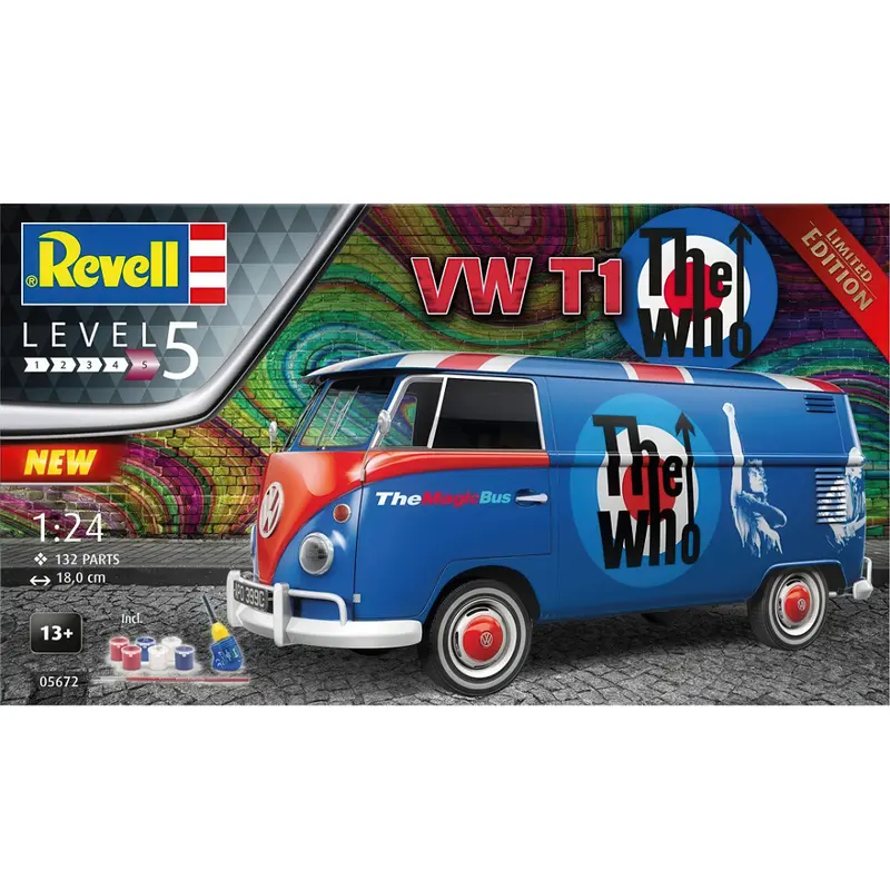 Revell VW T1 “The Who” – Limited Edition 1/24 Scale Model Kit