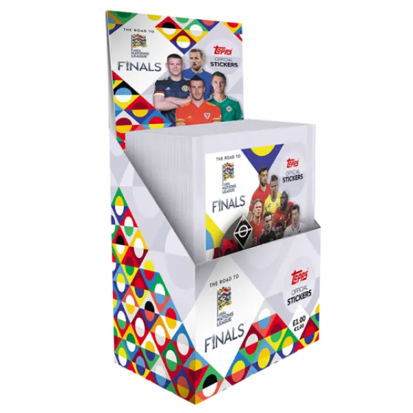 Road to UEFA Nations League Official Sticker Packet Box
