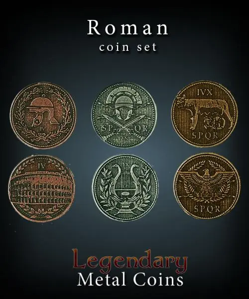 Roman Coin Set Legendary Metal Coins