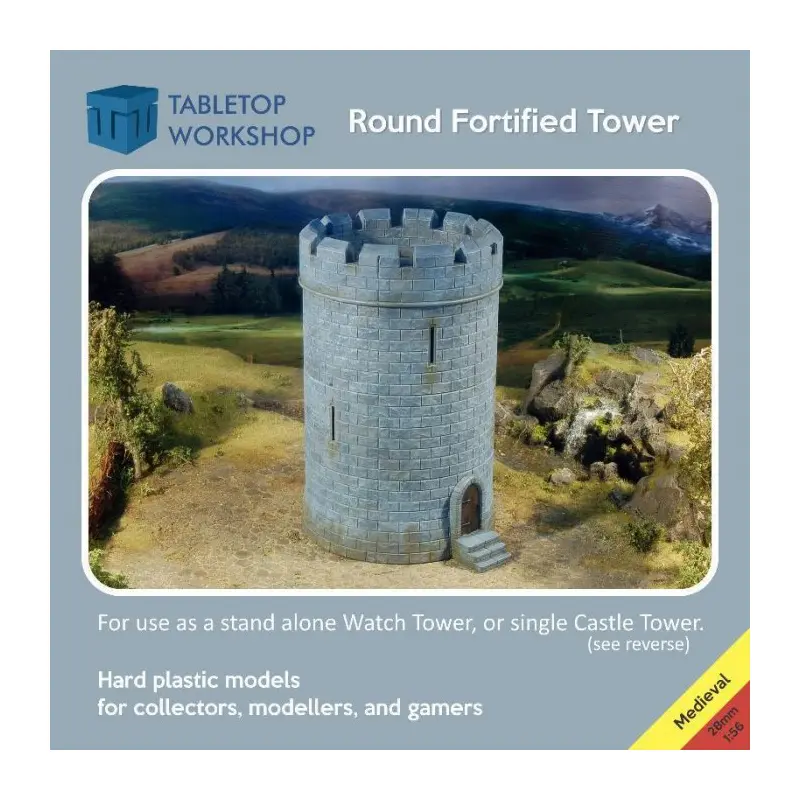 Round Fortified Tower Medieval Scenery