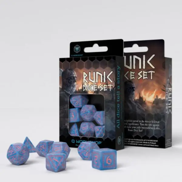Runic Glacier & Pink Dice Set