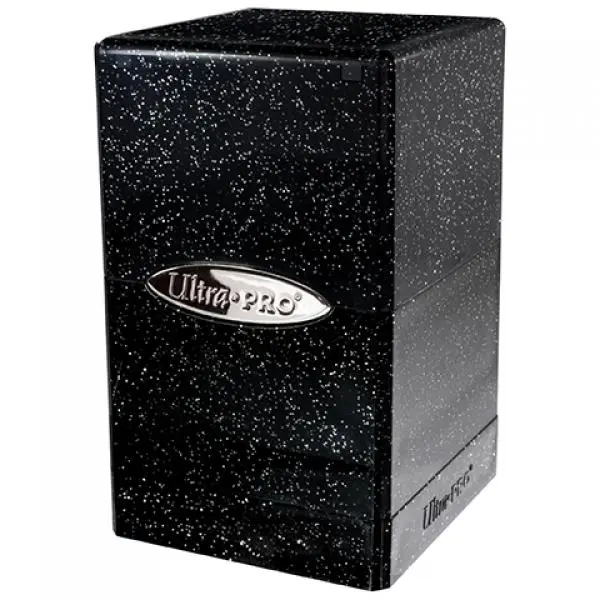 Satin Tower - Glitter Black
