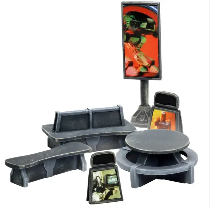 Sci-Fi Street Furniture - Crooked Dice