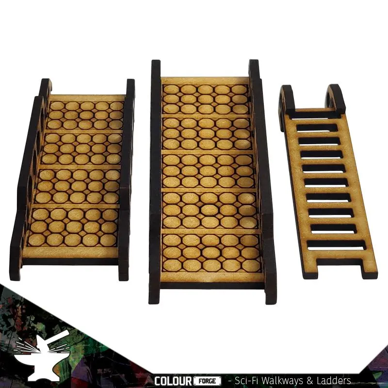 Sci-Fi Walkways & Ladders - Colour Forge MDF Terrain