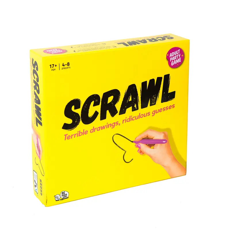 Scrawl Yellow Adult Party Game