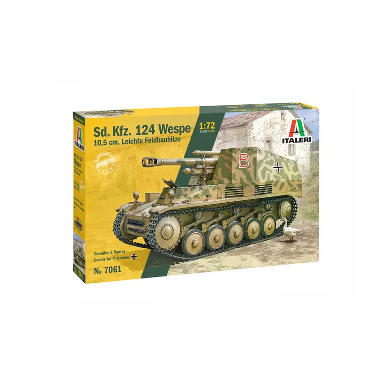 SD.KFZ.124 WESPE - Italeri 1/72 Scale Tank