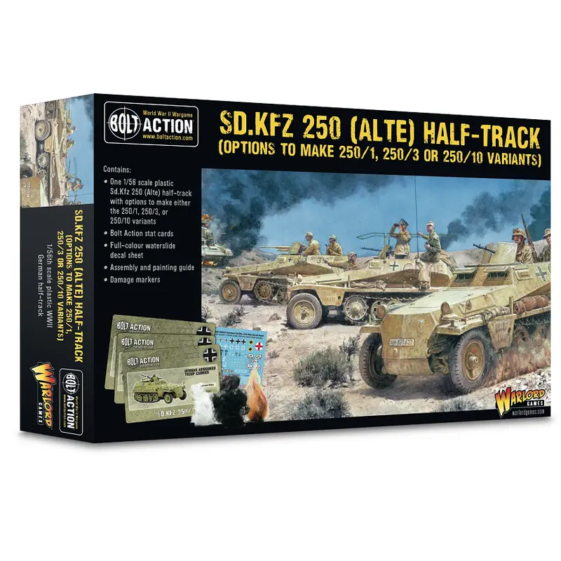 Sd.Kfz 250 Alte Half-Track Options for 250/1, 250/3 & 250/10 - Bolt Action