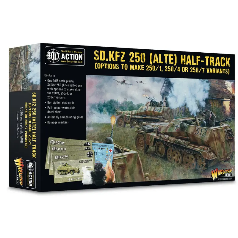Sd.Kfz 250 Alte Half-Track Options for 250/1, 250/4 & 250/7 - Bolt Action