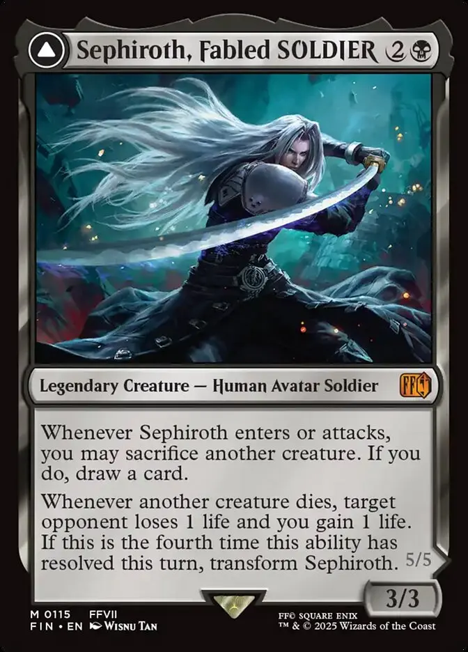 Sephiroth, Fabled SOLDIER // Sephiroth, One-Winged Angel Final Fantasy #115