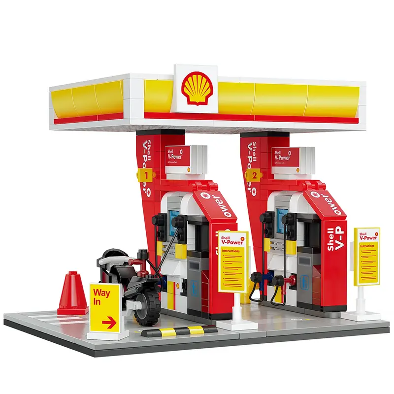 Shell Retail Station CaDA Bricks Kit